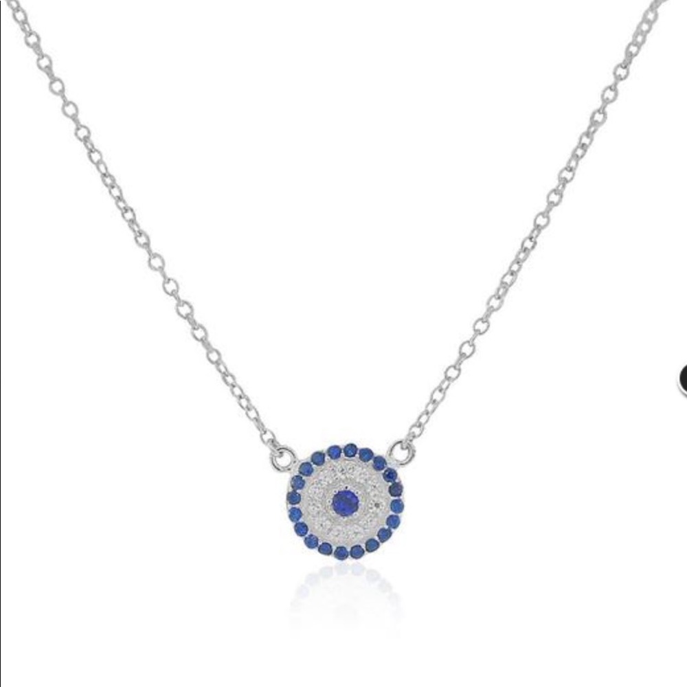 Sterling Silver Evil eye necklace